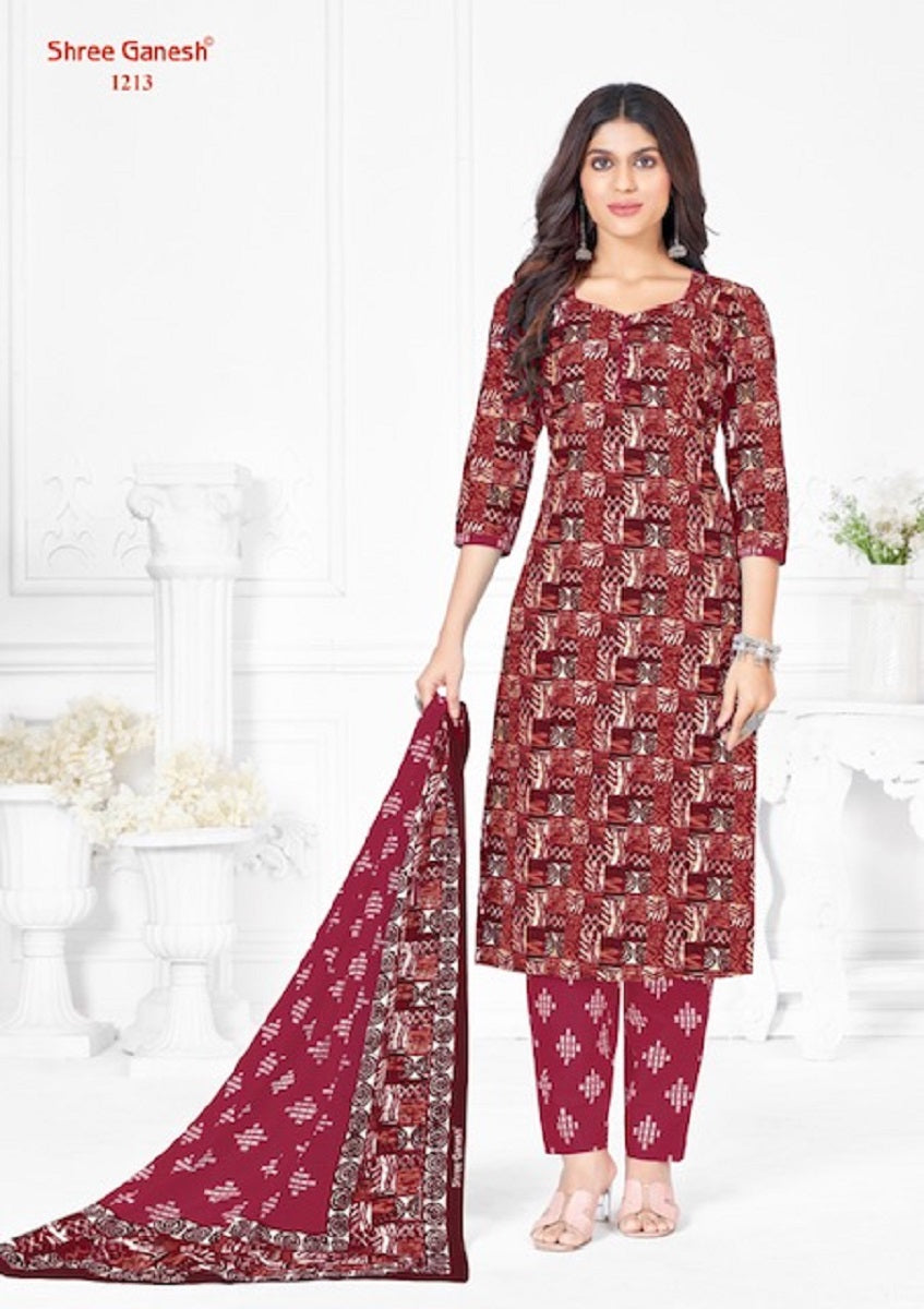 Batik Vol 2 Shree Ganesh Cotton Dress Material