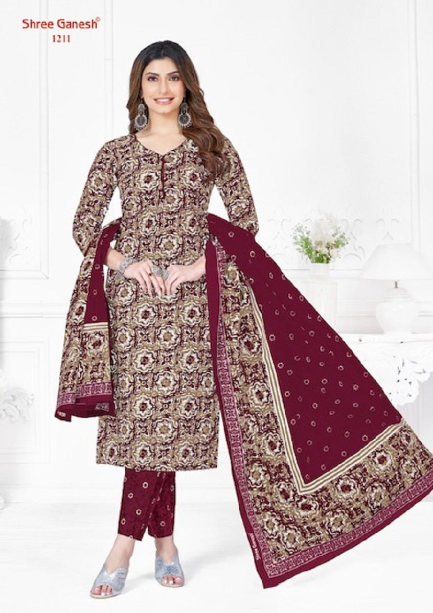 Batik Vol 2 Shree Ganesh Cotton Dress Material