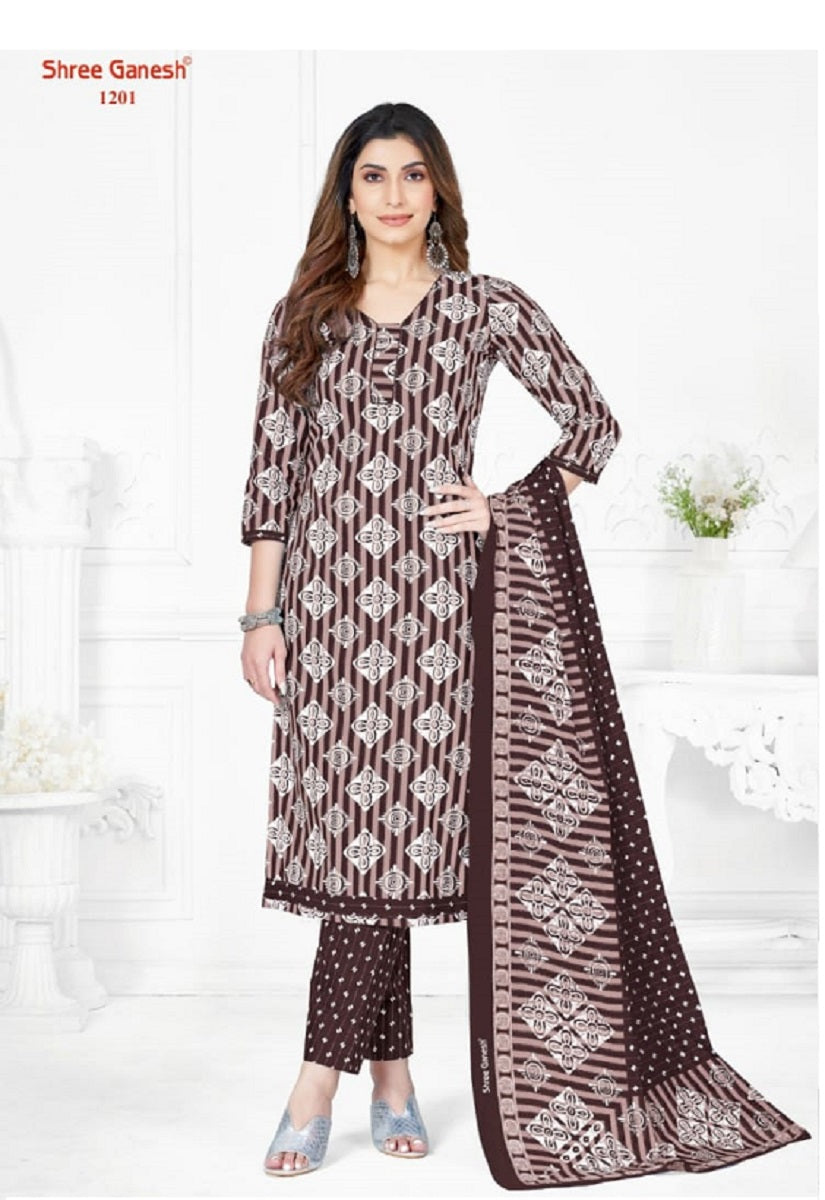 Batik Vol 2 Shree Ganesh Cotton Dress Material