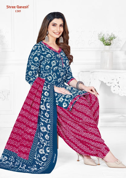Batik Vol 2 Shree Ganesh Readymade Cotton Patiyala Suits