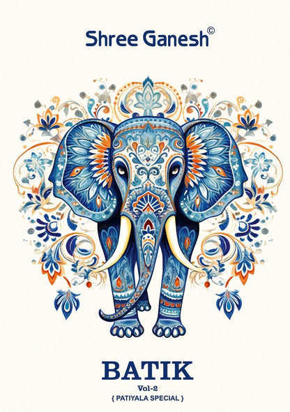 Batik Vol 2 Shree Ganesh Readymade Cotton Patiyala Suits