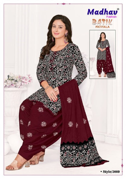 Batik Vol 3 Madhav Fashion Cotton Patiyala Style Suits