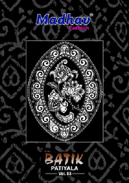 Batik Vol 3 Madhav Fashion Cotton Patiyala Style Suits