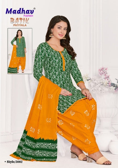 Batik Vol 3 Madhav Fashion Cotton Patiyala Style Suits