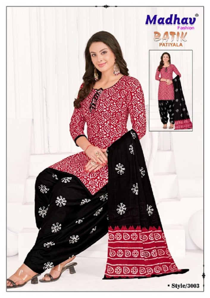 Batik Vol 3 Madhav Fashion Cotton Patiyala Style Suits