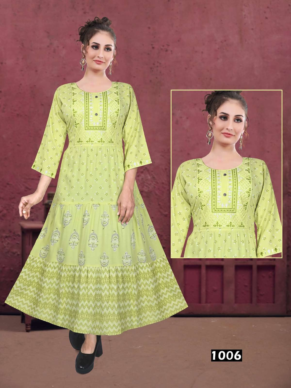 Bawaal Vol 1 Kavinay Rayon Anarkali Kurtis