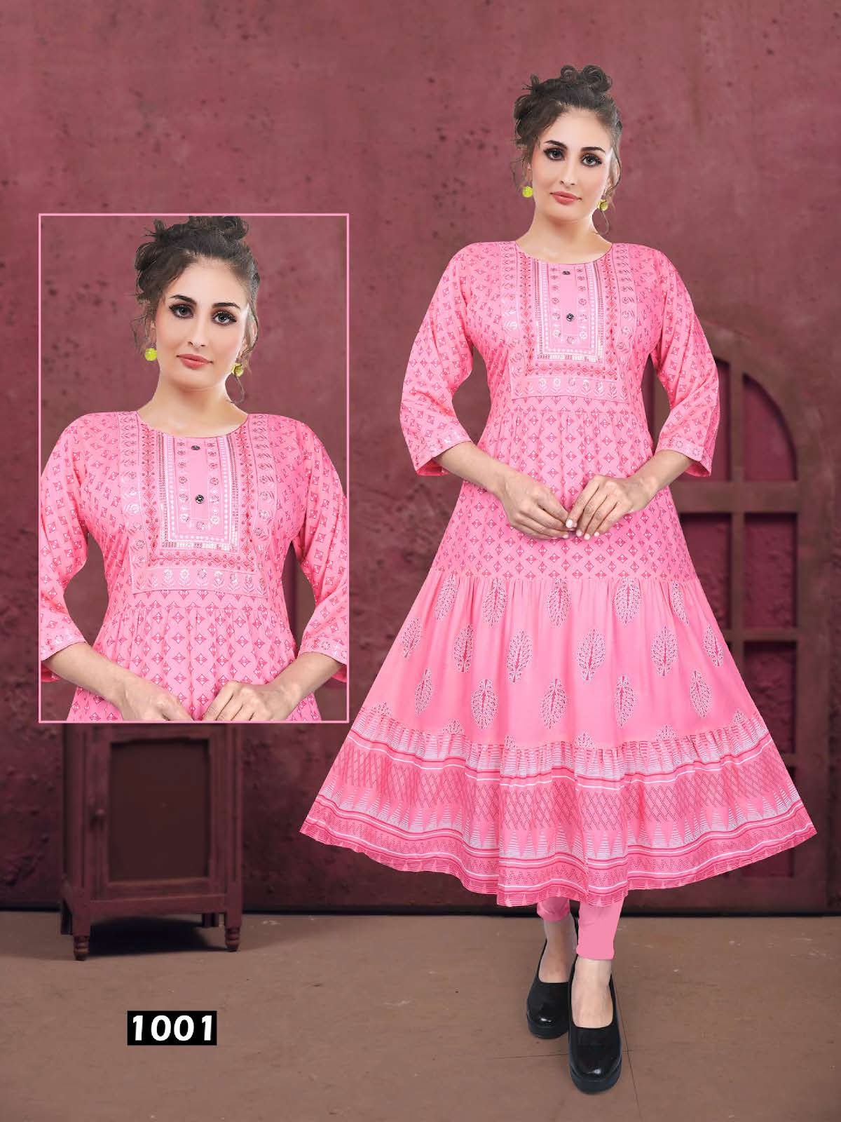 Bawaal Vol 1 Kavinay Rayon Anarkali Kurtis