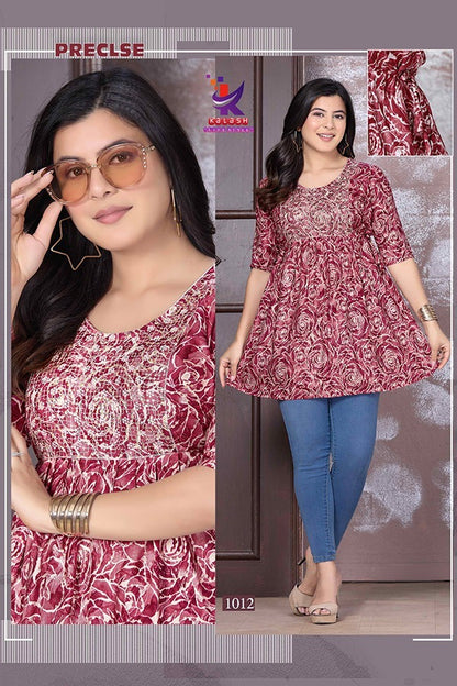 Beauty Fly Mlm Kalash Lifestyle Rayon Fancy Tops