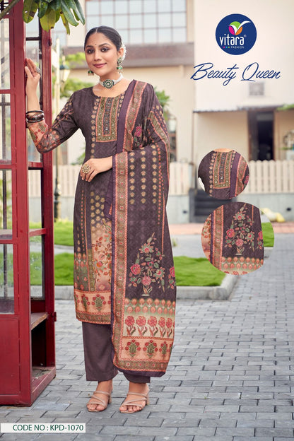 Beauty Queen Vitara Muslin Readymade Pant Style Suits