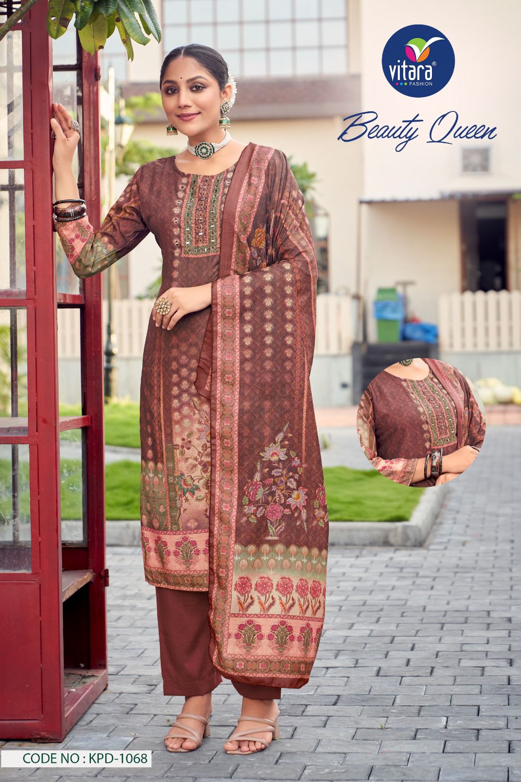 Beauty Queen Vitara Muslin Readymade Pant Style Suits