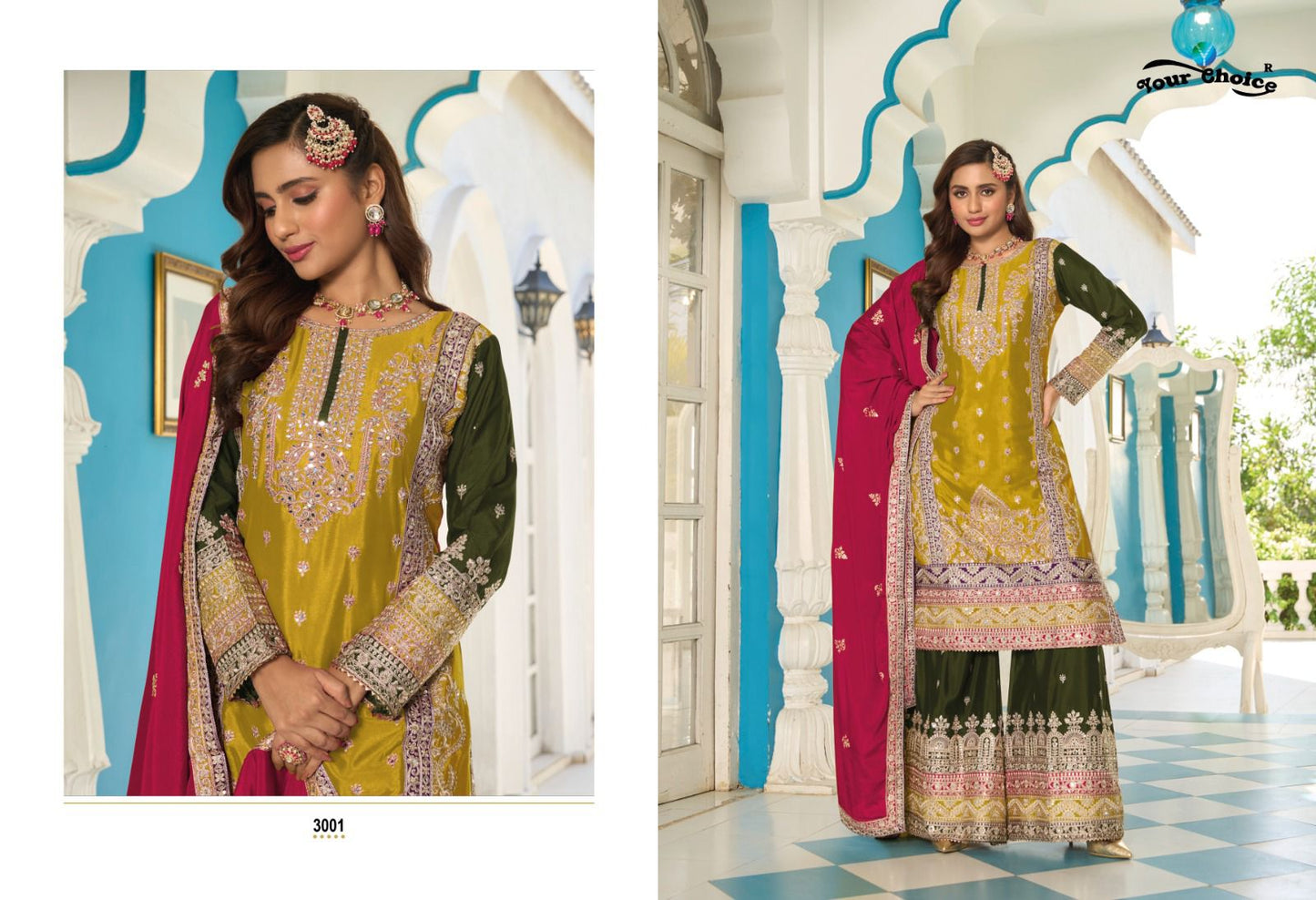 Beeba Your Choice Chinon Pakistani Readymade Suits