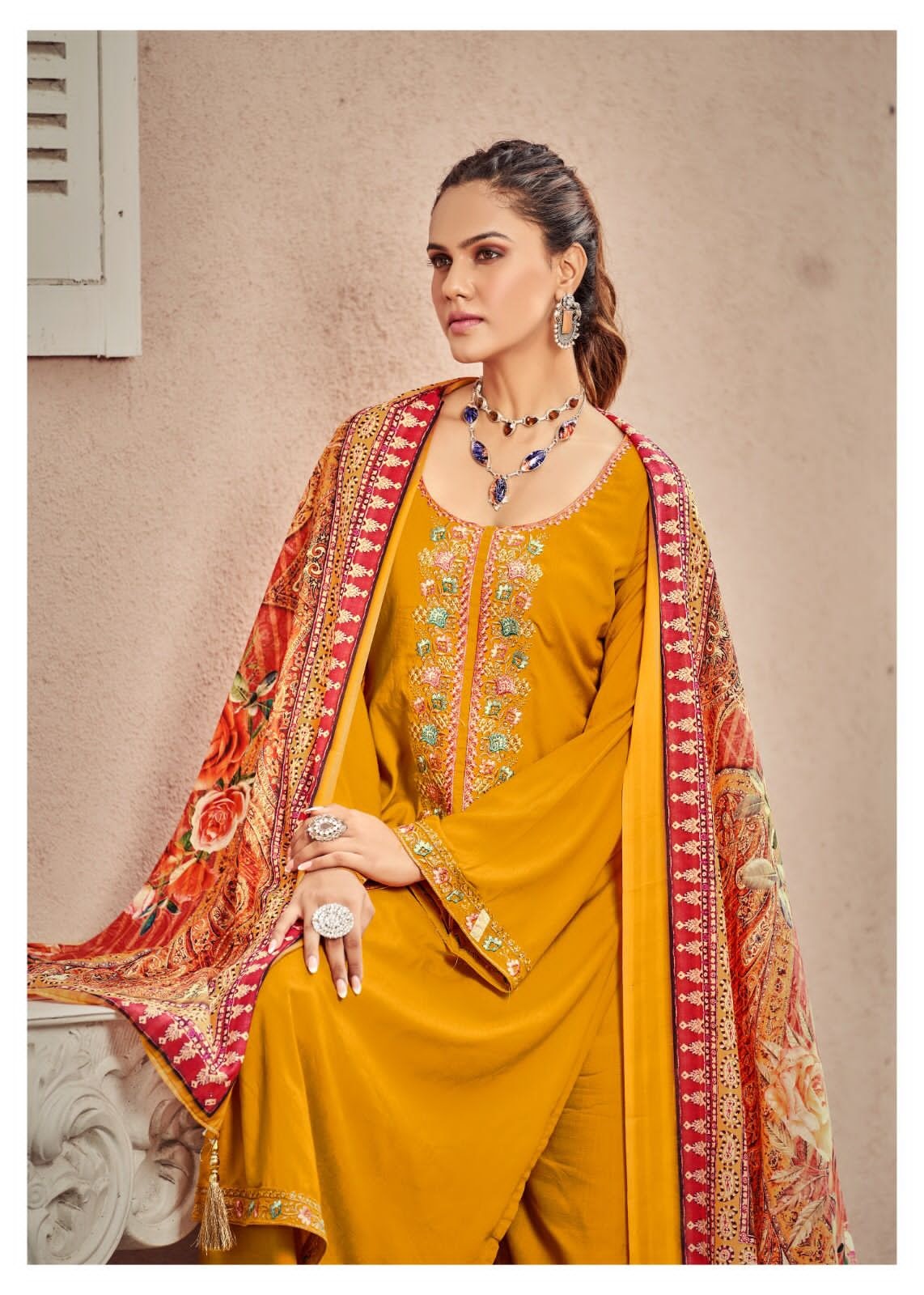 Begum Hermitage Clothing Viscose Pant Style Suits