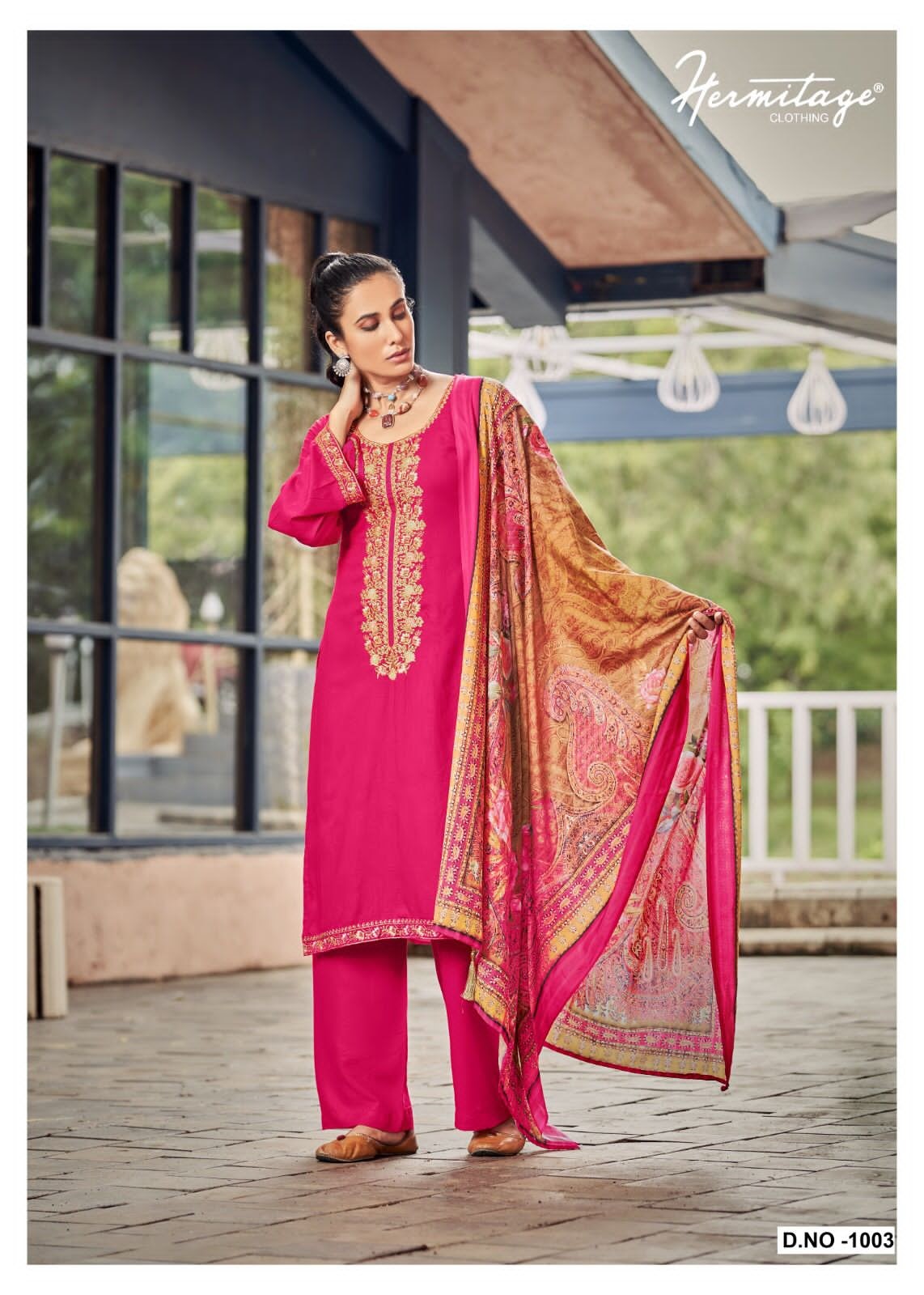 Begum Hermitage Clothing Viscose Pant Style Suits