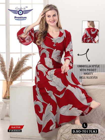 Bell Sleeves Grab It Night Gowns