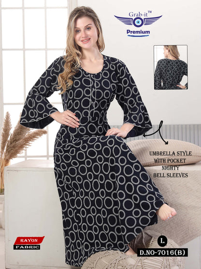 Bell Sleeves Grab It Night Gowns