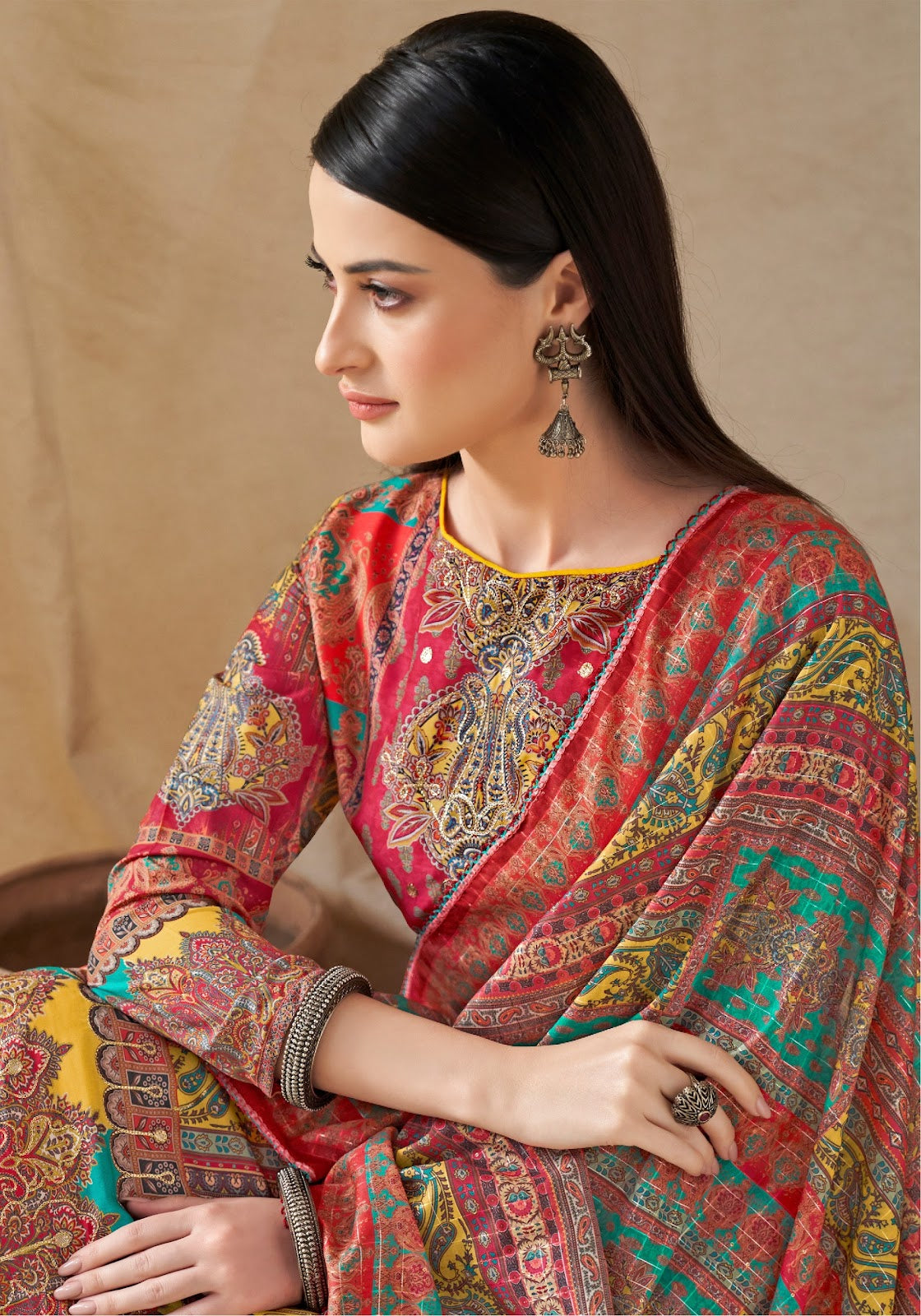 Bella Edition-5 Alok Muslin Plazzo Style Suits