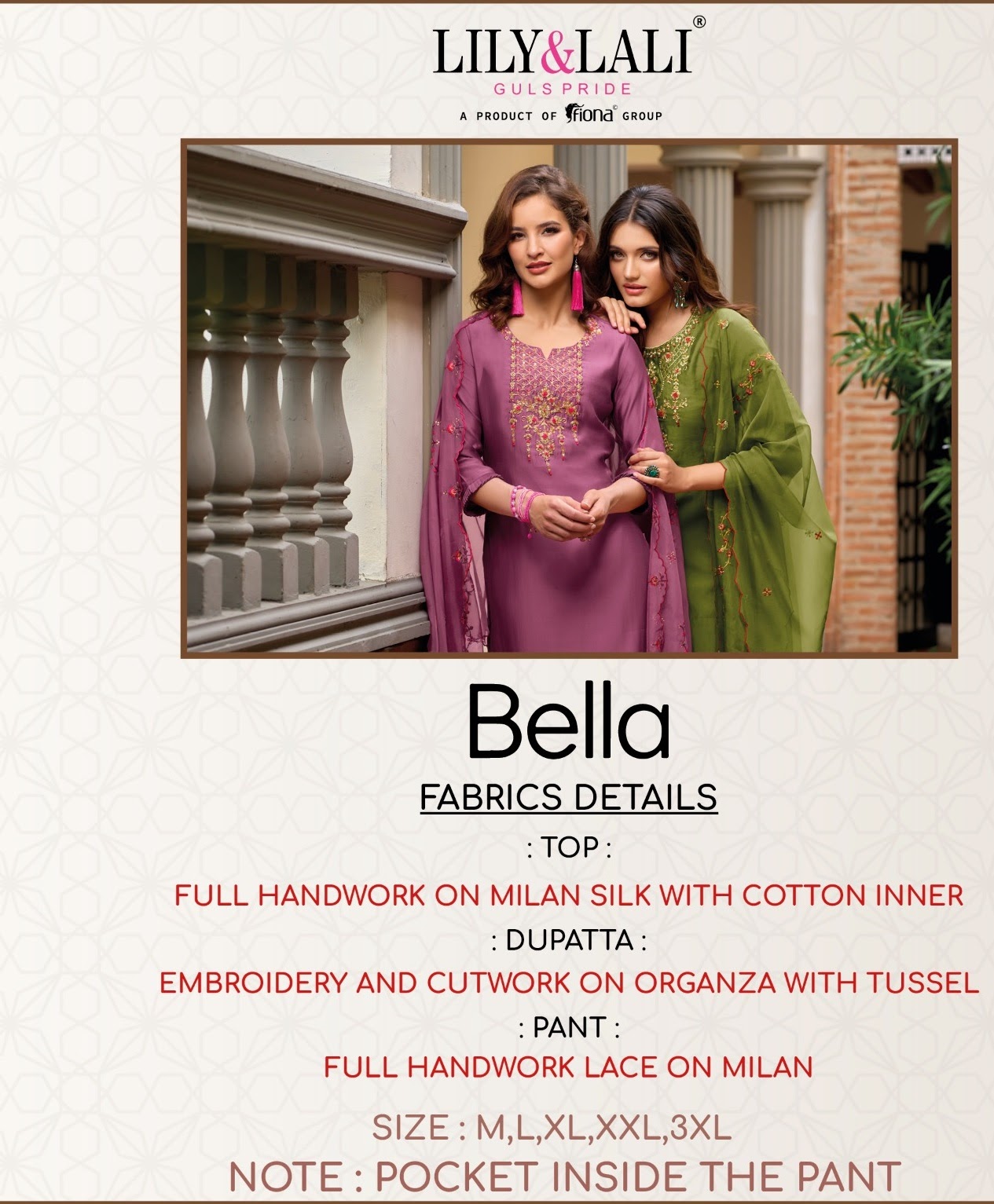 Bella Lily Lali Milan Silk Readymade Pant Style Suits