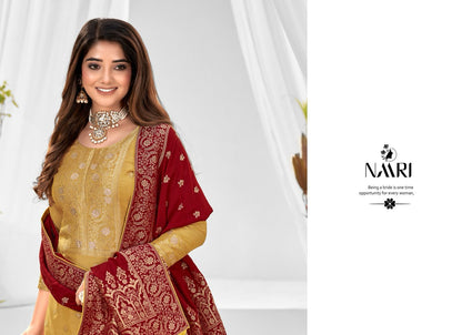 Benz Vol 3 Naari Muslin Jacquard Pant Style Suits