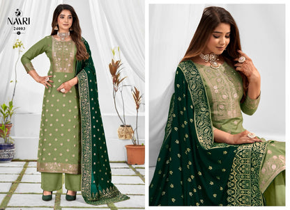 Benz Vol 3 Naari Muslin Jacquard Pant Style Suits