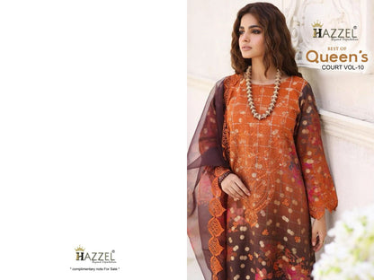 Best Of Queens Court Vol 10 Hazzel Cotton Pakistani Patch Work Suits