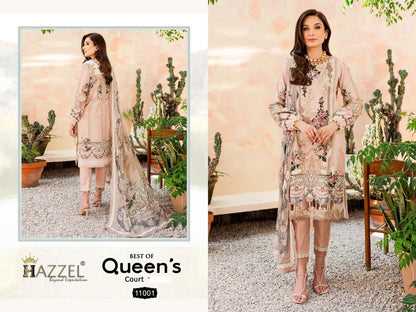 Best Of Queens Court Vol 11 Hazzel Cotton Pakistani Patch Work Suits
