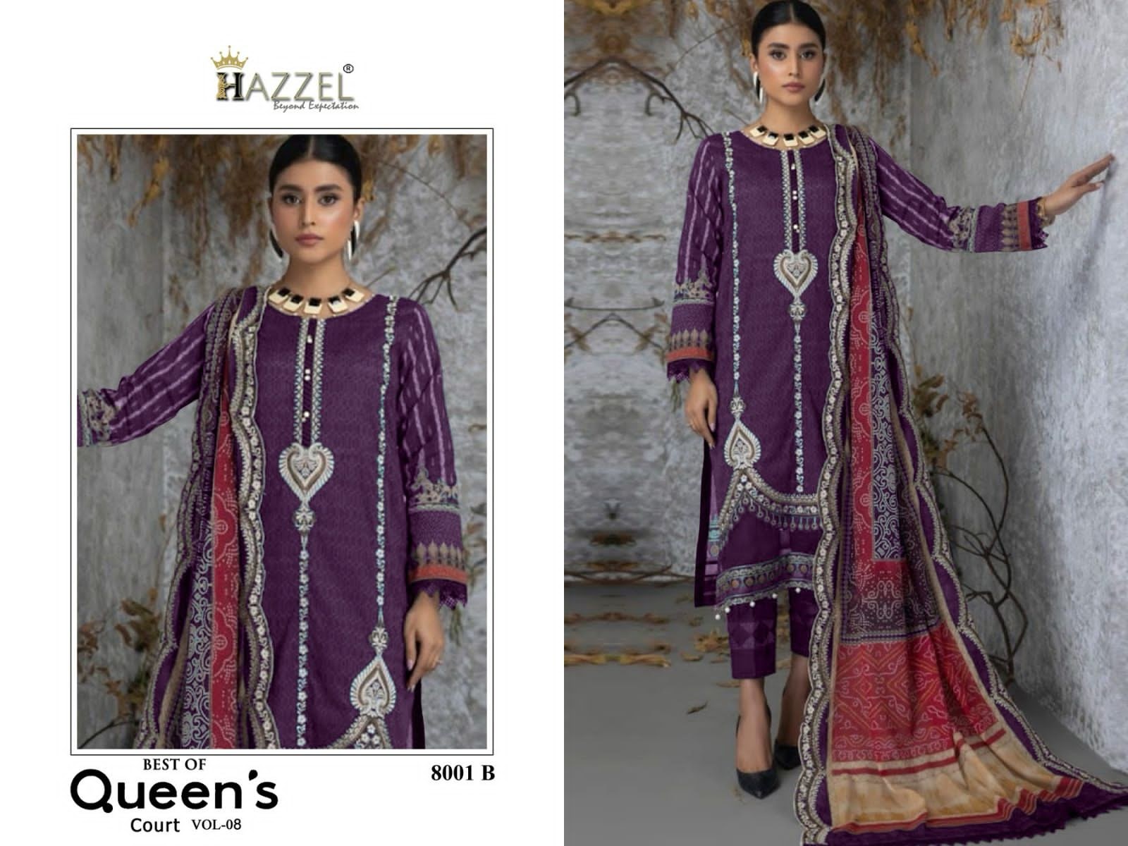 Best Of Queens Court Vol 8 Hazzel Cotton Pakistani Salwar Suits