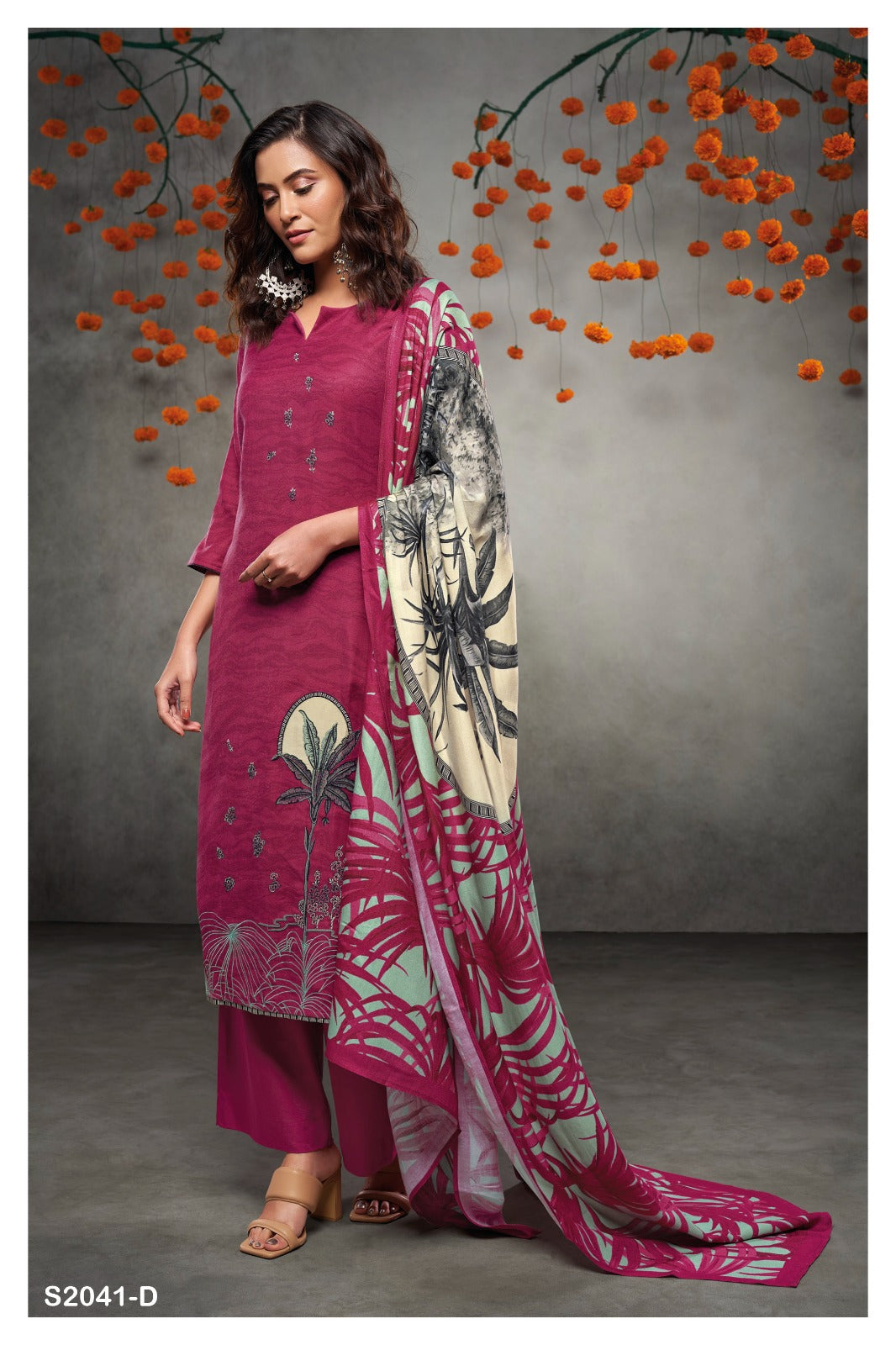 Bharani 2041 Ganga Premium Plazzo Style Suits