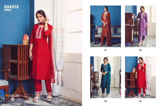 Bhavya 100 Miles Readymade Pant Style Suits