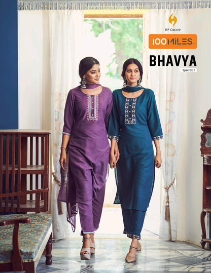 Bhavya 100 Miles Readymade Pant Style Suits