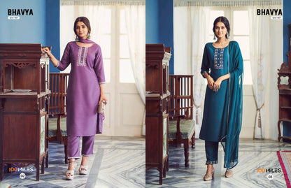 Bhavya 100 Miles Readymade Pant Style Suits