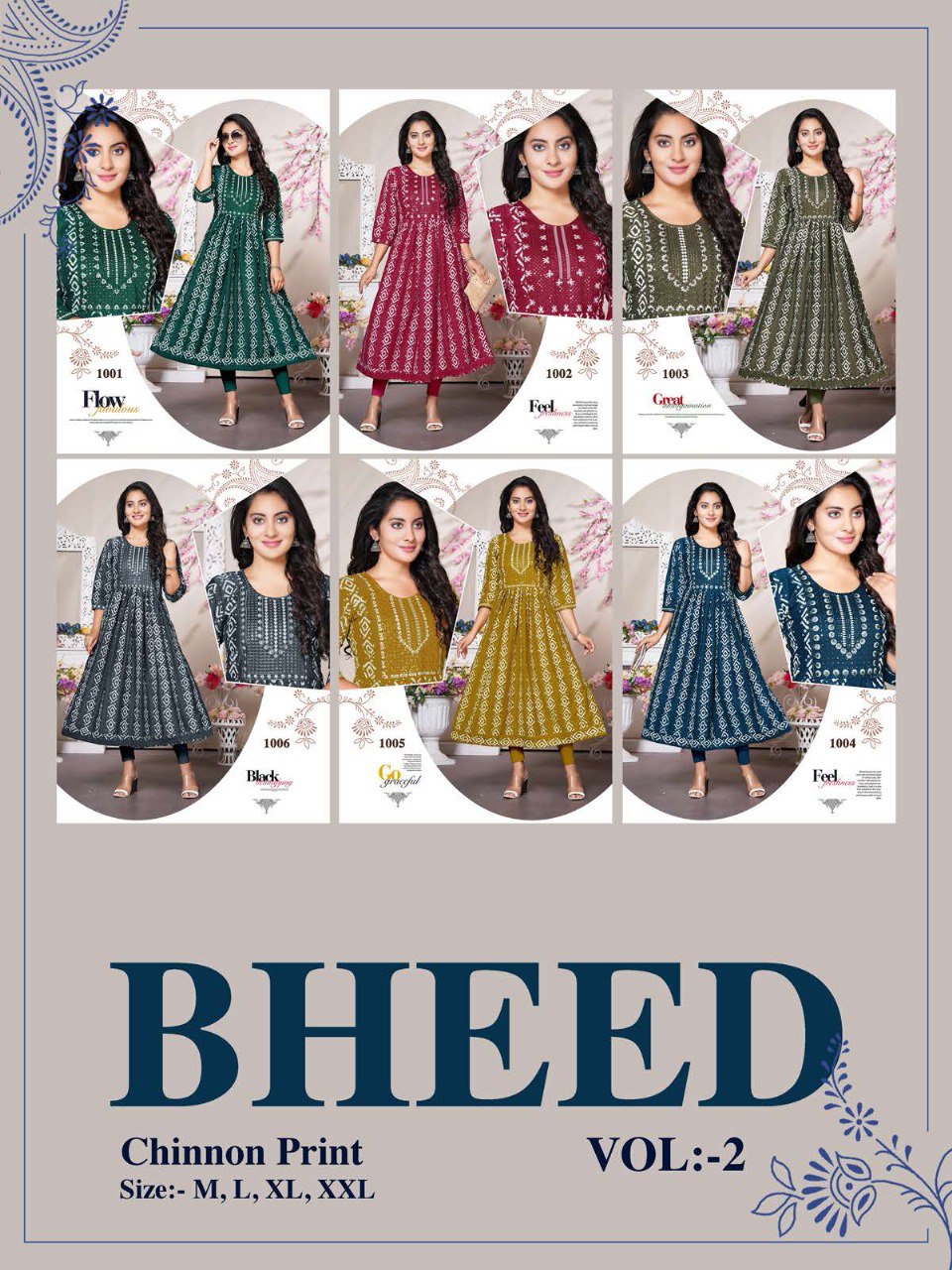 Bheed Vol 2 Kavinay Chinon Anarkali Kurtis
