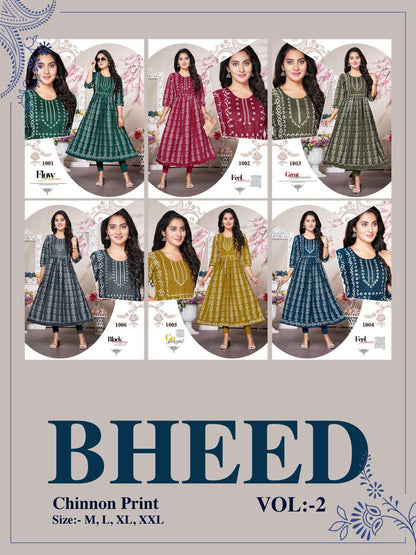 Bheed Vol 2 Kavinay Chinon Anarkali Kurtis