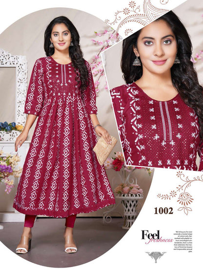 Bheed Vol 2 Kavinay Chinon Anarkali Kurtis