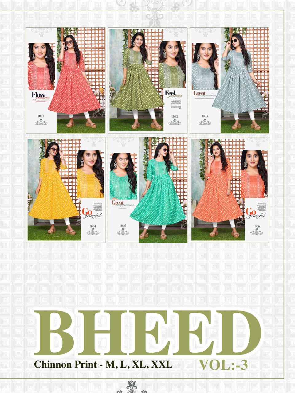 Bheed Vol 3 Kavinay Chinon Anarkali Kurtis