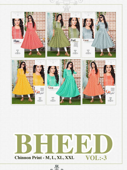 Bheed Vol 3 Kavinay Chinon Anarkali Kurtis