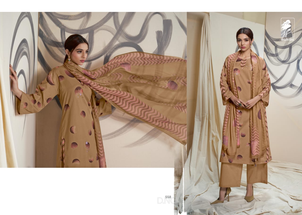Bhoomi Sahiba Cotton Lawn Pant Style Suits