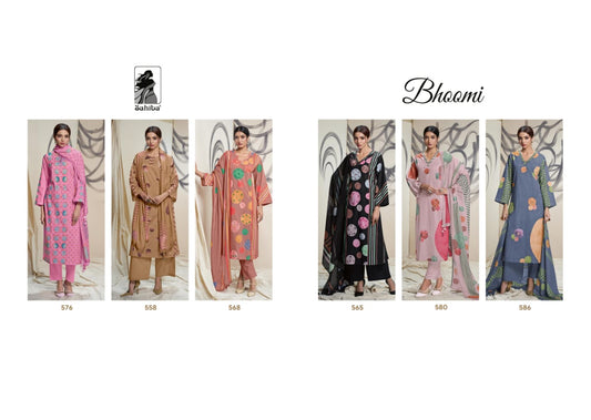 Bhoomi Sahiba Cotton Lawn Pant Style Suits