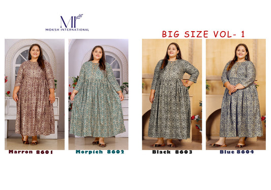 Big Vol 1 Moksh International Plus Size Kurtis