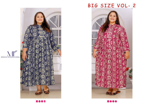 Big Vol 2 Moksh International Plus Size Kurtis
