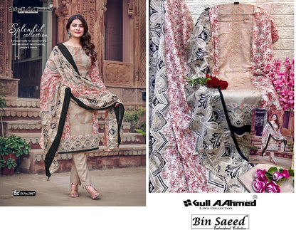 Bin Saeed Embroidery Vol 2 Gul Ahmed Lawn Karachi Salwar Suits