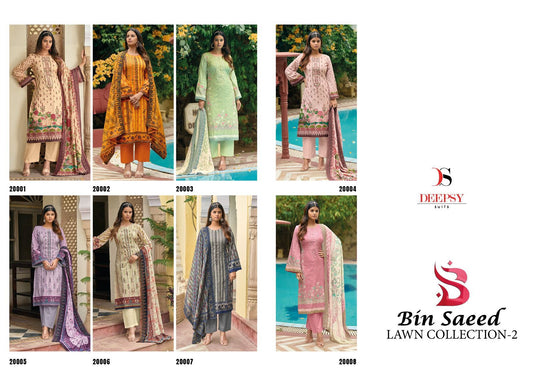 Bin Saeed Lawn-2 Deepsy Cotton Pakistani Readymade Suits