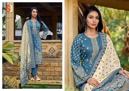 Bin Saeed Lawn Vol 6 Shraddha Designer Cotton Karachi Salwar Suits
