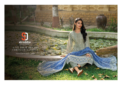 Bin Saeed Lawn Vol 6 Shraddha Designer Cotton Karachi Salwar Suits