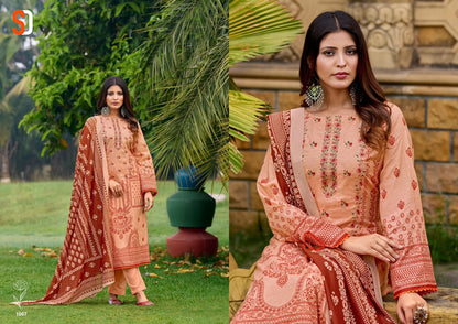Bin Saeed Lawn Vol 6 Shraddha Designer Cotton Karachi Salwar Suits