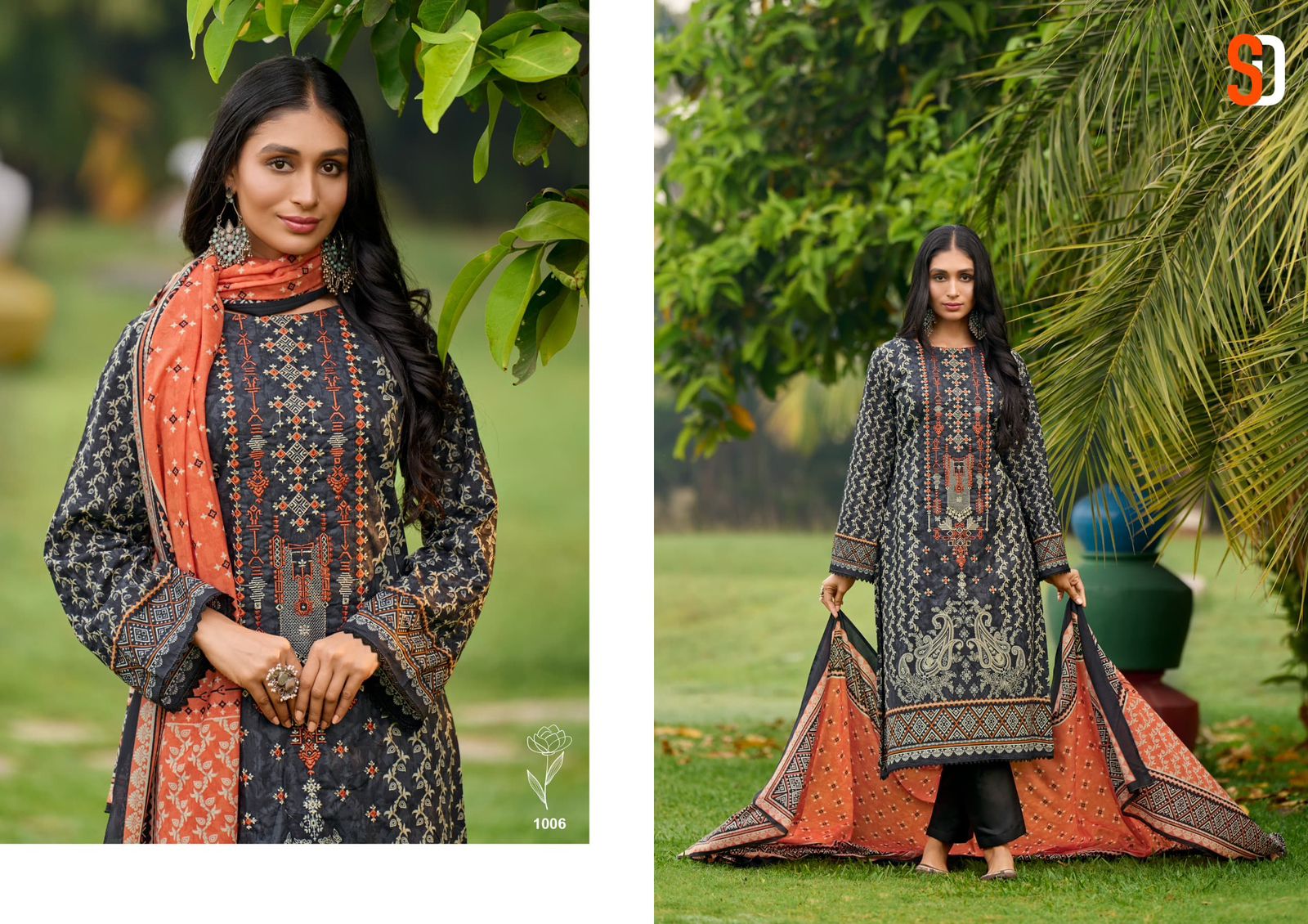 Bin Saeed Lawn Vol 6 Shraddha Designer Cotton Karachi Salwar Suits