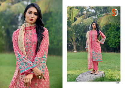 Bin Saeed Lawn Vol 6 Shraddha Designer Cotton Karachi Salwar Suits