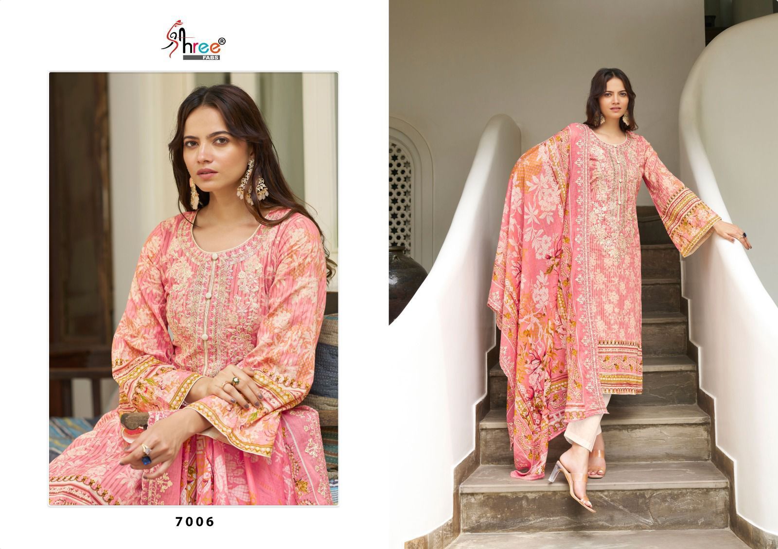 Bin Saeed Lawn Vol 7 Shree Fabs Lawn Pakistani Readymade Suits
