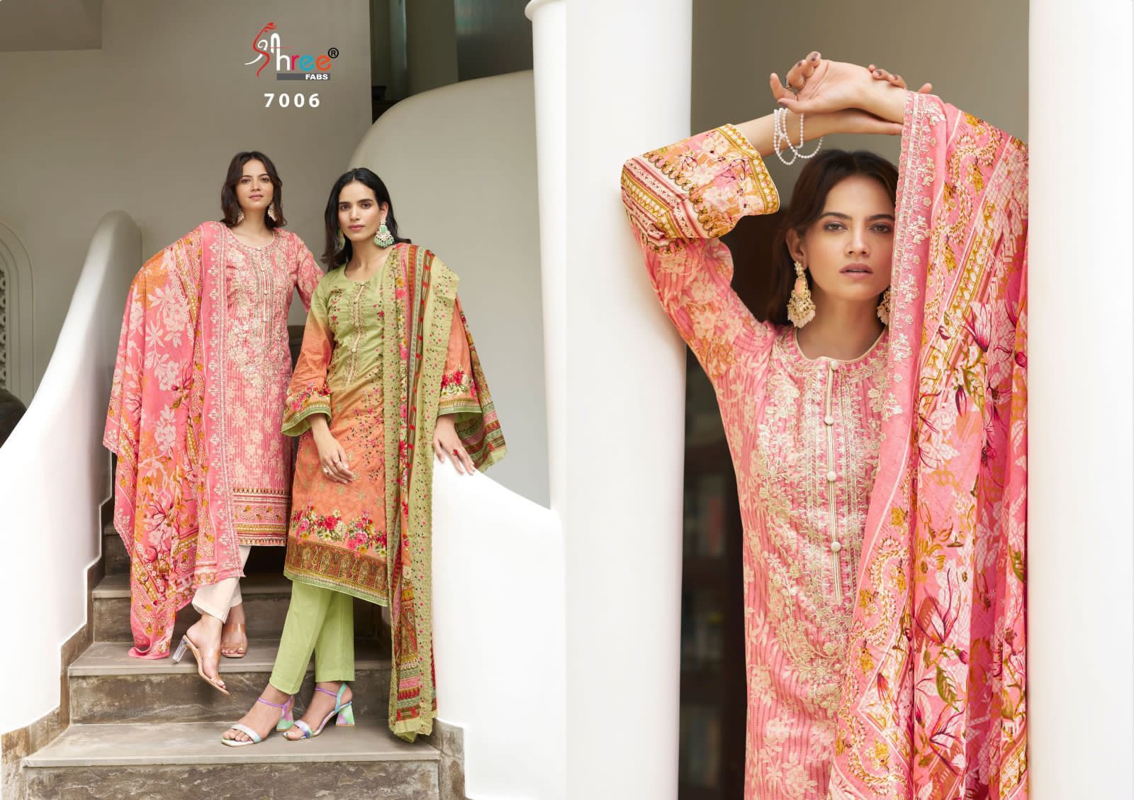 Bin Saeed Lawn Vol 7 Shree Fabs Lawn Pakistani Readymade Suits