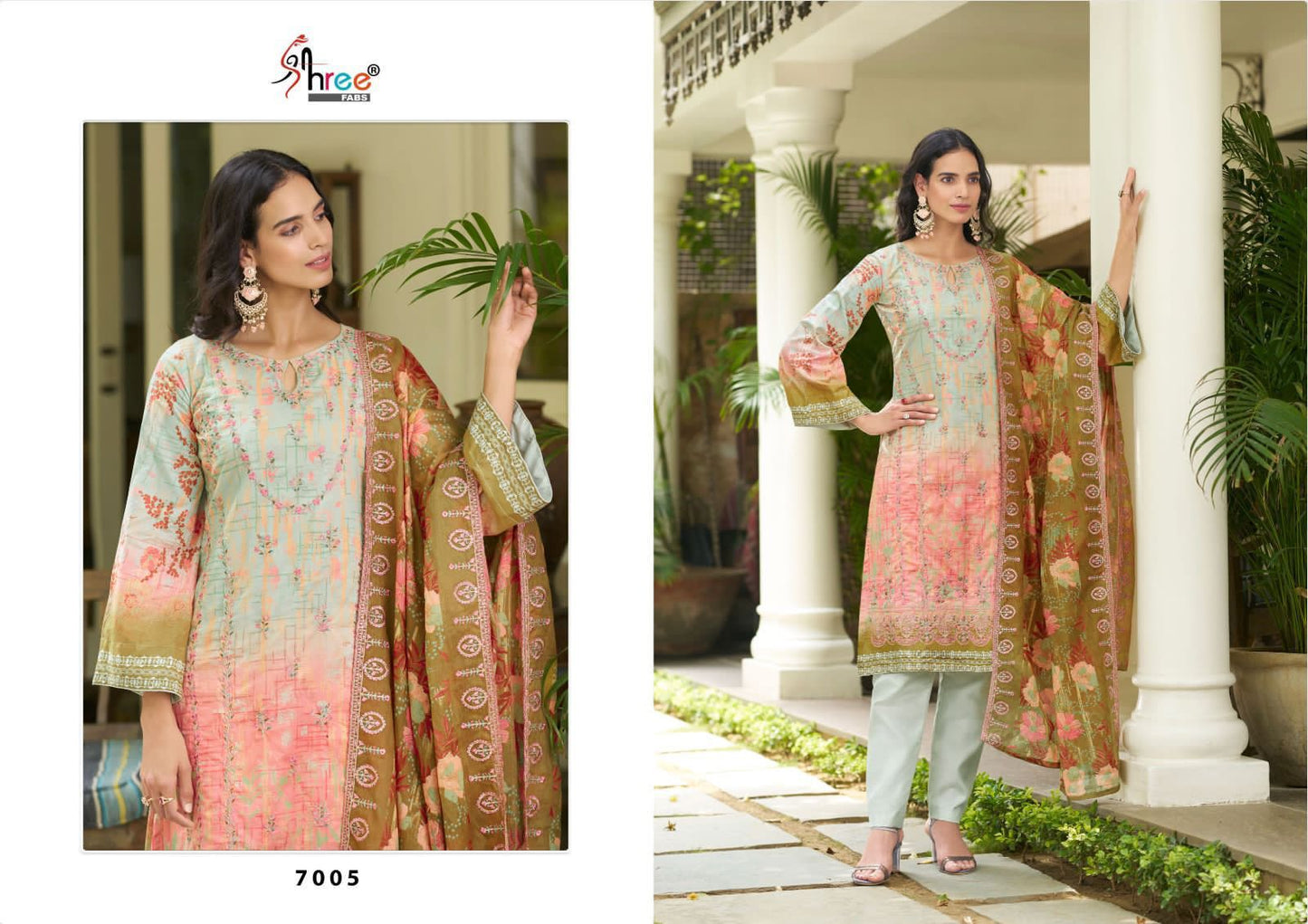Bin Saeed Lawn Vol 7 Shree Fabs Lawn Pakistani Readymade Suits