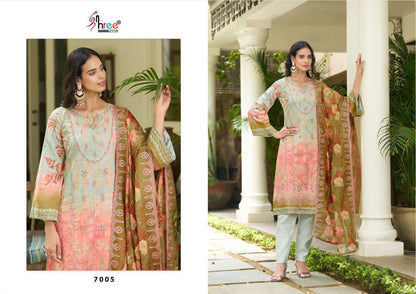 Bin Saeed Lawn Vol 7 Shree Fabs Lawn Pakistani Readymade Suits